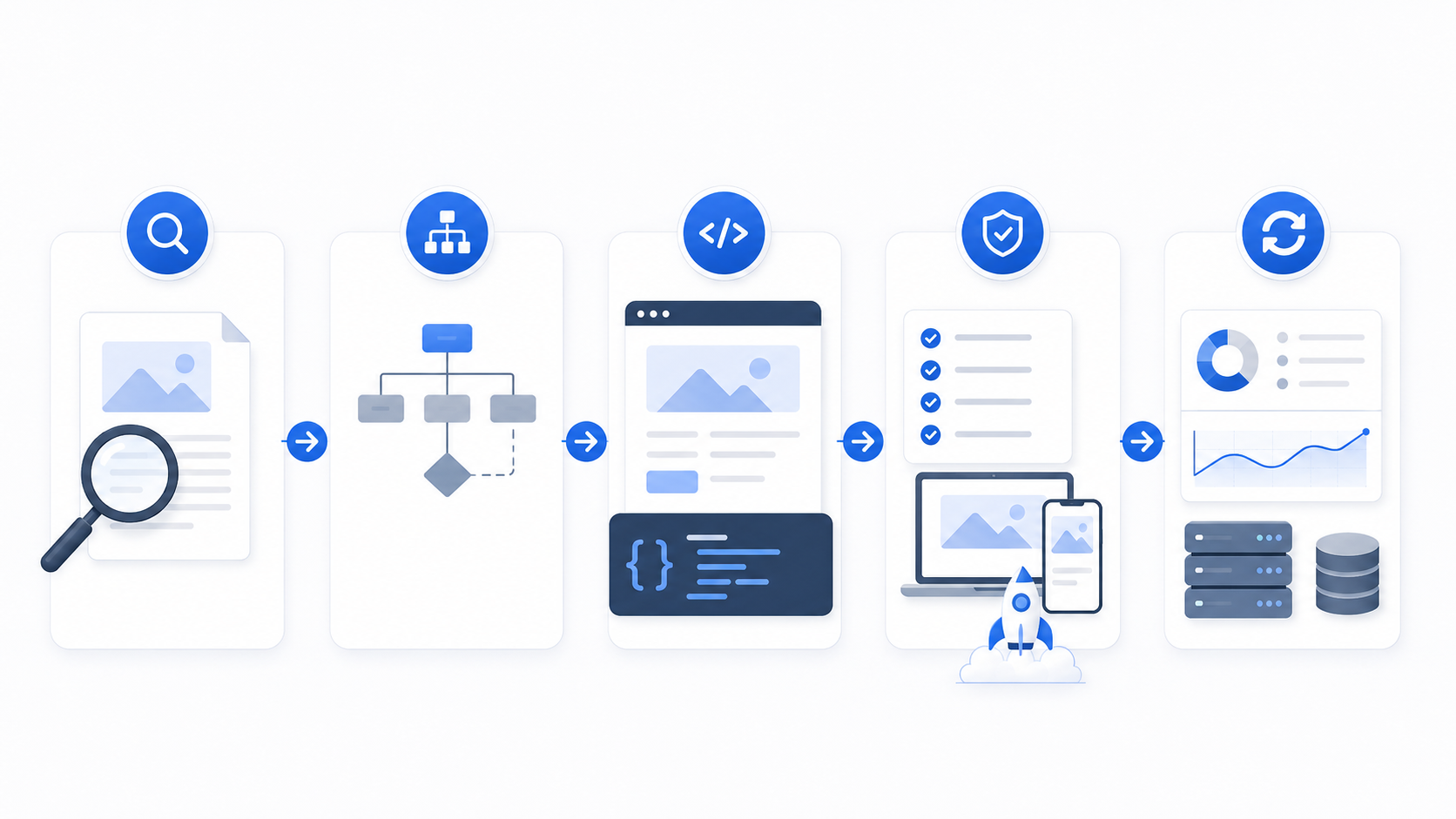 Web-development-process Web development processing